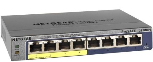 Коммутатор NETGEAR, GS108PE-300EUS