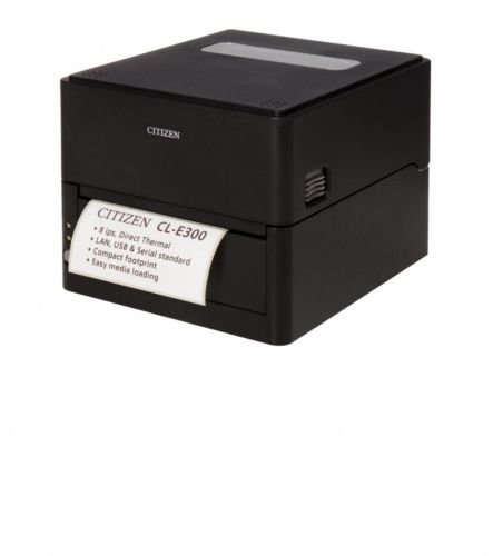 Принтер Citizen CL-E300 Printer; LAN, USB, Serial, Black, EN Plug