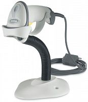 Сканер Zebra LS2208, 1D, белый, RS-232 KIT: кабель, блок питания EMEA, подставка, LS2208-1AZR0100ER