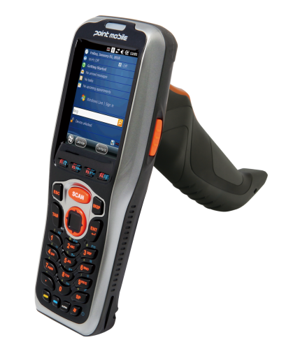 Терминал Point Mobile PM260; 1D; WiFi, Bluetooth, Windows CE 6.0 Pro, пистолетная рукоятка, батарея 2200 мАч, 29 клавиш, P260EP53124E0T