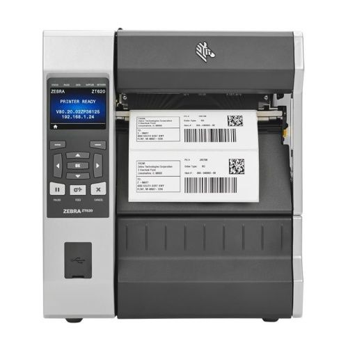 Термотрансферный принтер Zebra ZT620; 6", 203dpi, RS232, USB, Ethernet, Bluetooth, ZT62062-T0E0100Z