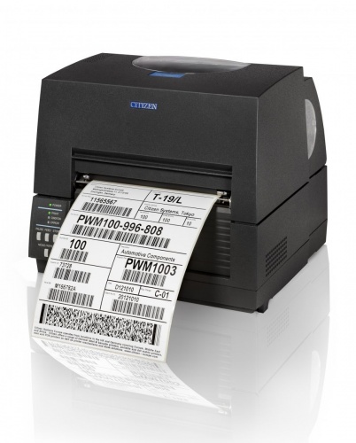 Термотрансферный принтер Citizen CL-S6621, 203 dpi, серый, RS232, USB, 1000836