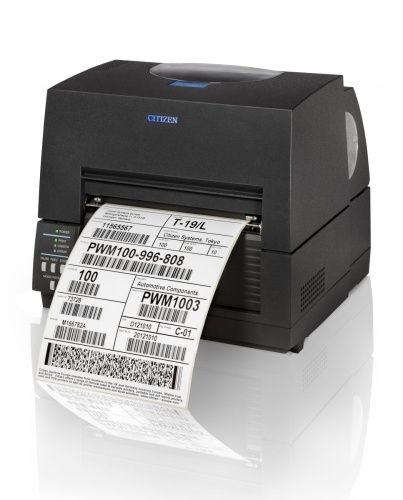 Термотрансферный принтер Citizen CL-S6621, 203 dpi, серый, RS232, USB, 1000836