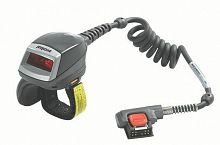 Сканер-кольцо Zebra RS419 Hands-Free, 1D, с кабелем к WT4X90/WT41N0, с кнопкой сканирования, серый/желтый, RS419-HP2000FSR