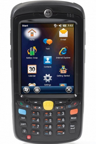 Терминал Zebra MC55; 2D LED Imager SE4710; WiFi, Bluetooth, Numeric клавиатура, Windows Mobile 6.5, аккумулятор 3600 мАч, MC55E0-PM0S3RQA9WR