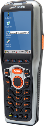 Терминал Point Mobile PM260; 1D; 256/256, WiFi, Bluetooth, Windows CE 6.0 Pro, батарея 2200 мАч, 29 клавиш, P260EP52134E0T